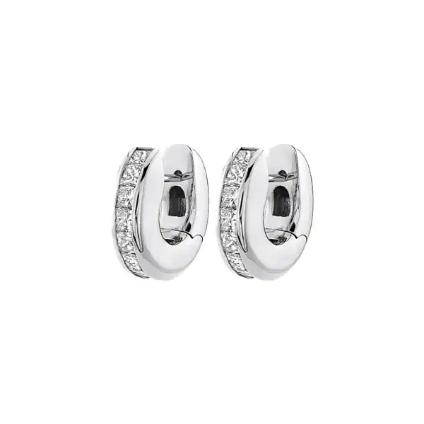 Gleamline Silver Huggies Earrings Keira K 1