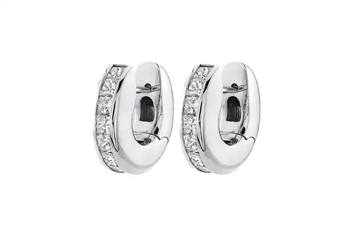 Gleamline Silver Huggies Earrings Keira K 1