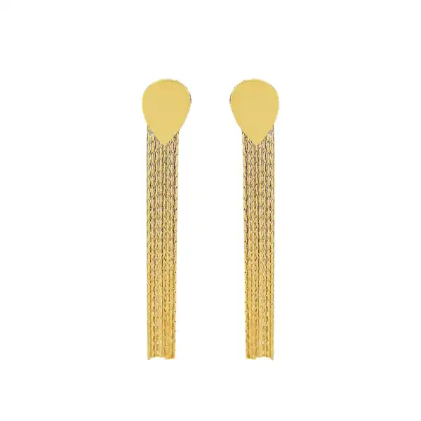 Moonlit Threads Earrings Gold