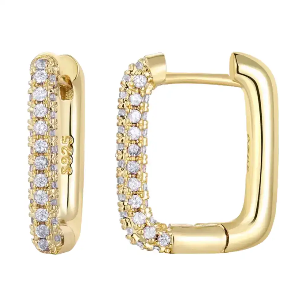 Twinkling Bits Huggies Earrings