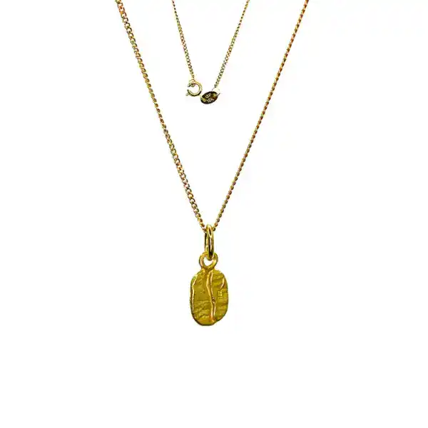 Coffeebean Gold Necklace Keira K