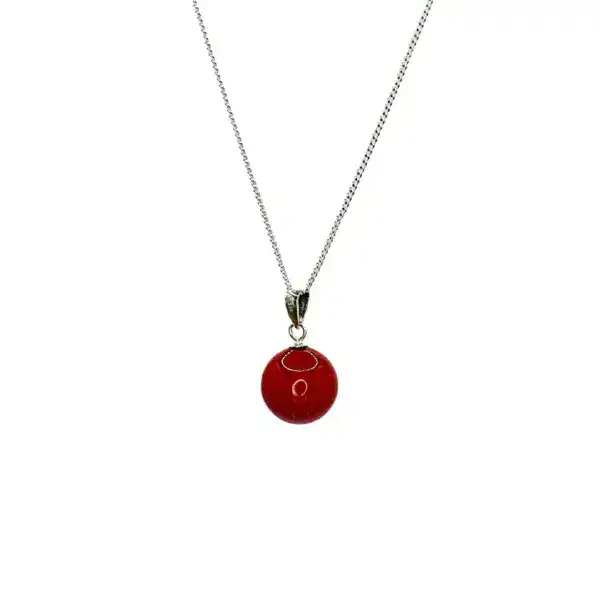 Red Eclipse Charm Necklace Keira K