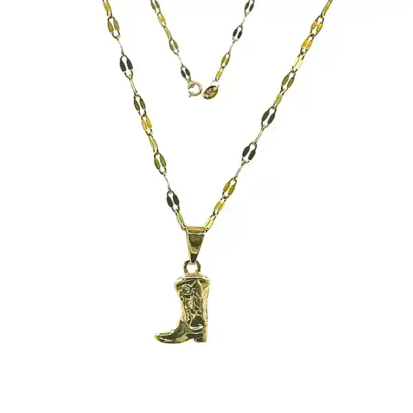 Cowgirl Boot Charm Necklace Keira K