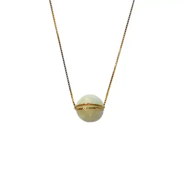 Golden Rays Semi Precious Stone Necklace Keira K