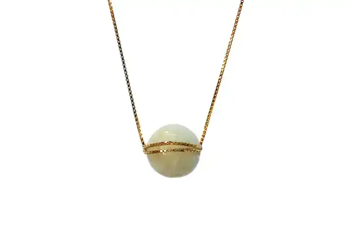 Golden Rays Semi Precious Stone Necklace Keira K