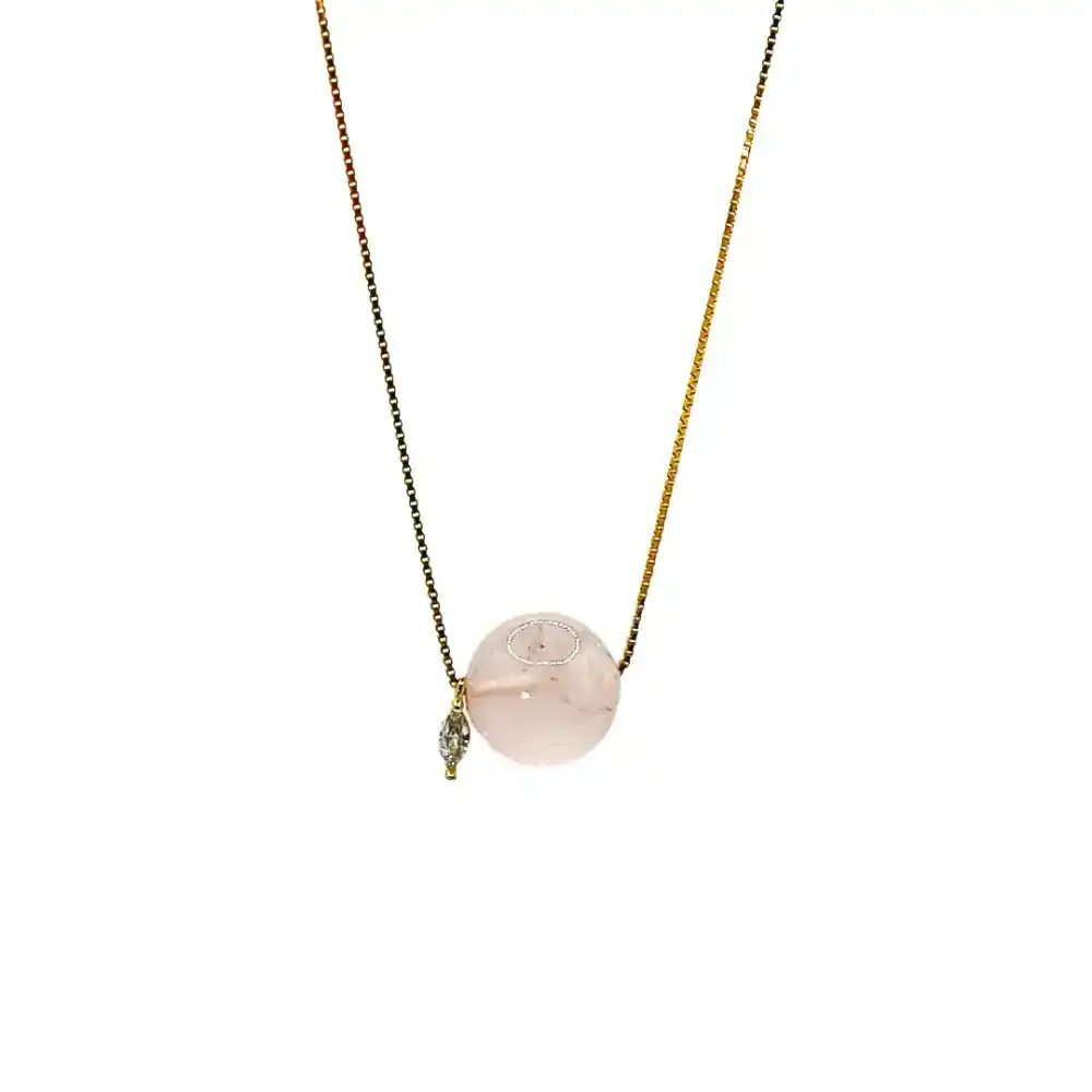 Luminara Rose Quartz Necklace