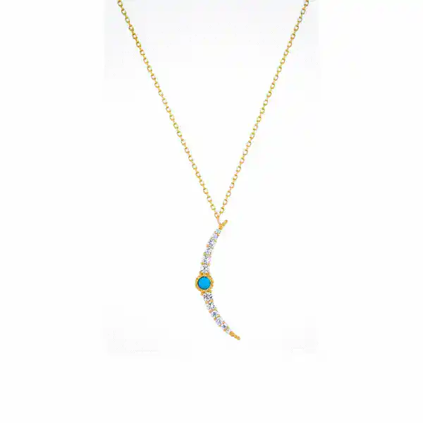 Azul Crescent Necklace