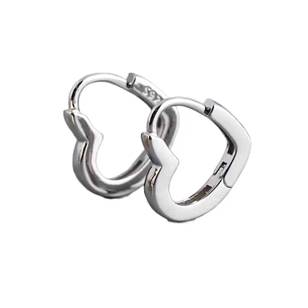 Sweet-Heart-Silver-Hoop-Earrings-Keira-K