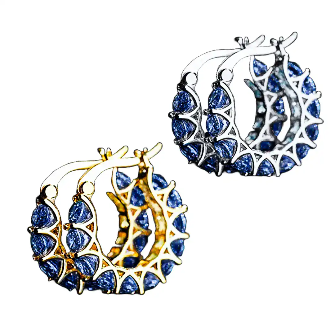 Vivid-Zircon-Hoop-Earrings-Blue-Keira-K