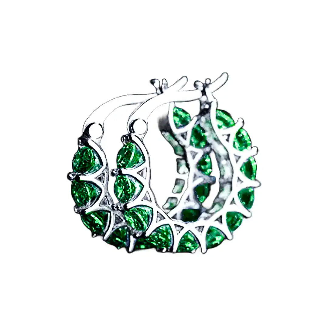 Vivid-Zircon-Hoop-Earrings-S:g-Keira-K