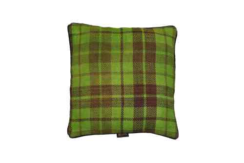 00001 Handwoven Green Striped Kilim Cushion