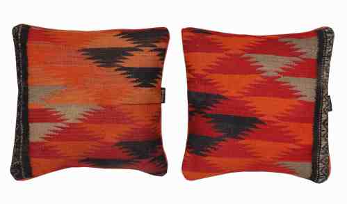 MG-03-45x45 Handwoven Flame Kilim Cushion