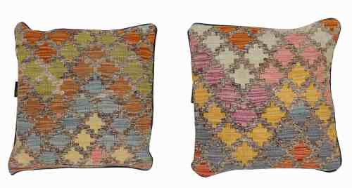 MG-06-45x45 Multicolor Handwoven Kilim Cushion