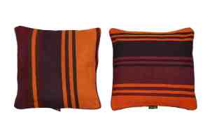 El Yapımı Çizgili Kilim Yastık