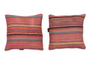 Kilim Yastık Çok Renkli Çizgili