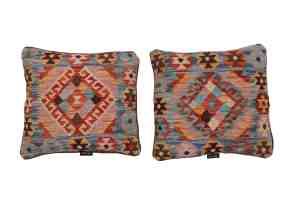 Traditionelt håndvævet kilim pudebetræk