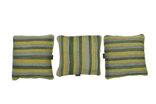Striped Green Cushion Cover
