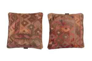 Coussin Kilim tribal antique tissé à la main