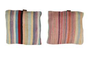 Pastel Stribet Kilim Pude