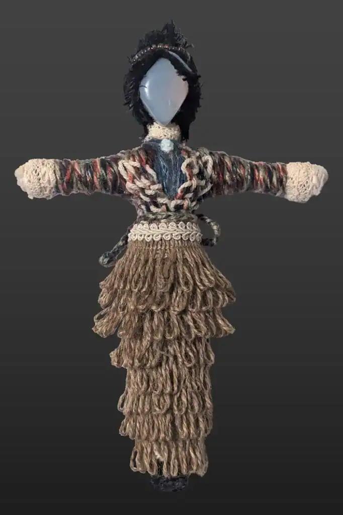 Front view of Roberta, the Moonstone Angels Unawares Art Doll