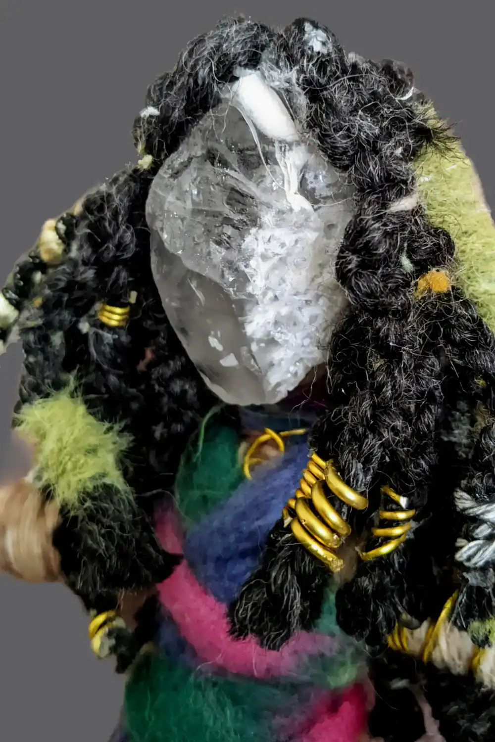 Front detail of 6 inch customizable You-Do-You Voodoo™ Art Doll #1