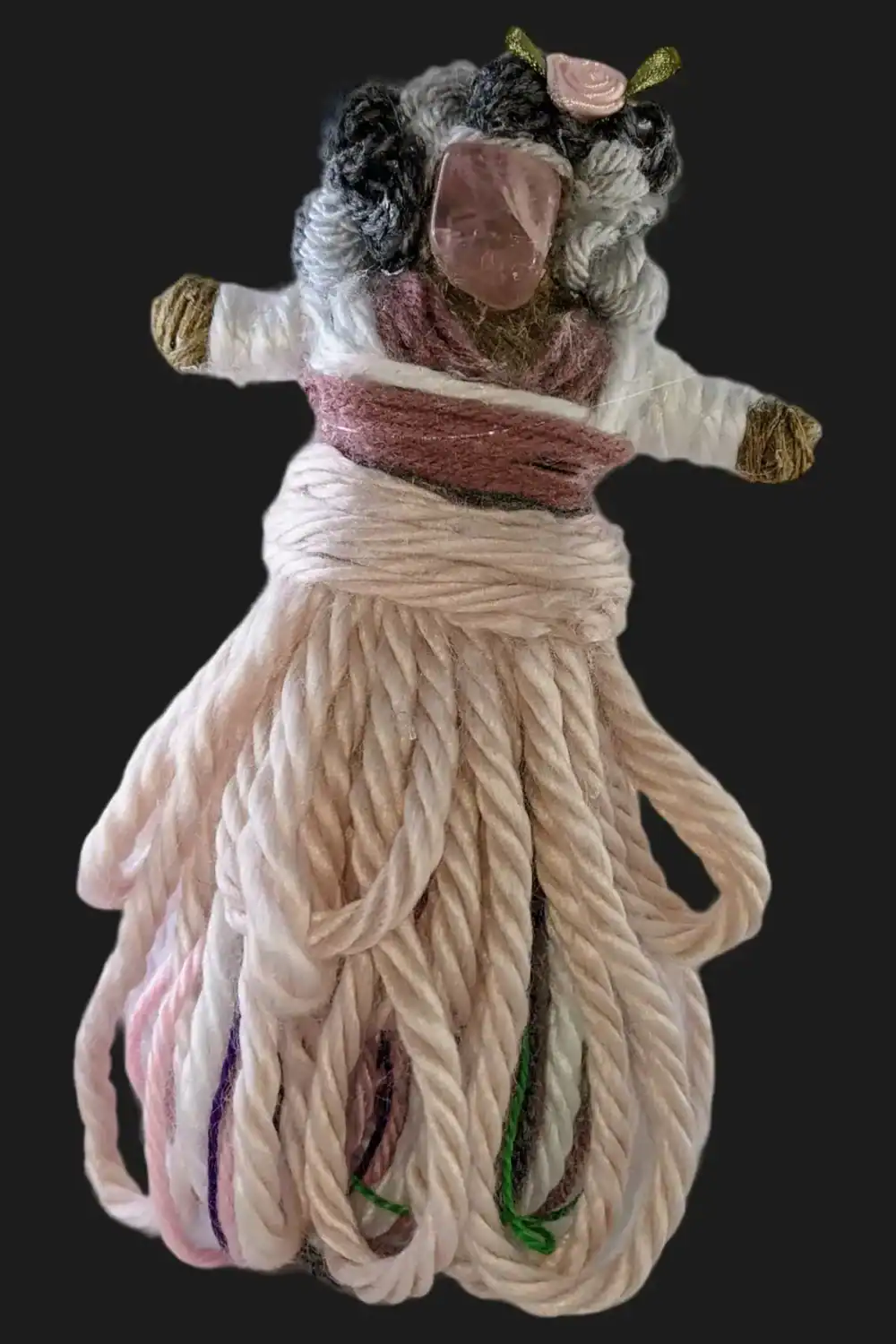 Front of 6 inch customizable You-Do-You Voodoo™ Art Doll #2