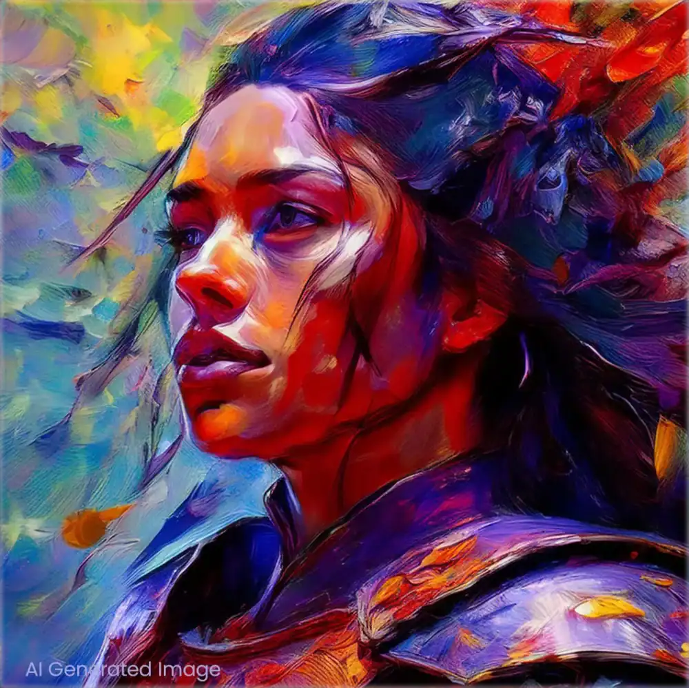 A woman representing the hero archetype and her capacity to radiate inner light and confidence.