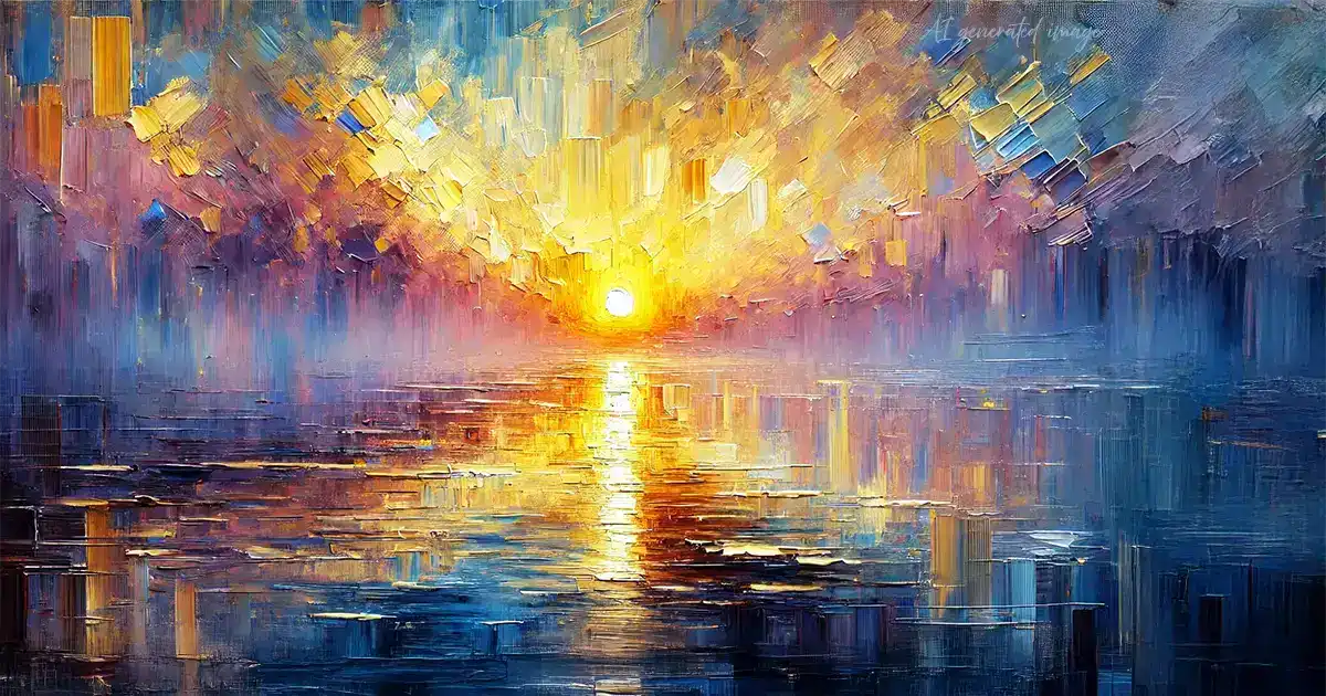 the sun over water featuring an abstract fog and dark deep water for the post "Archetypes of Inner Light"