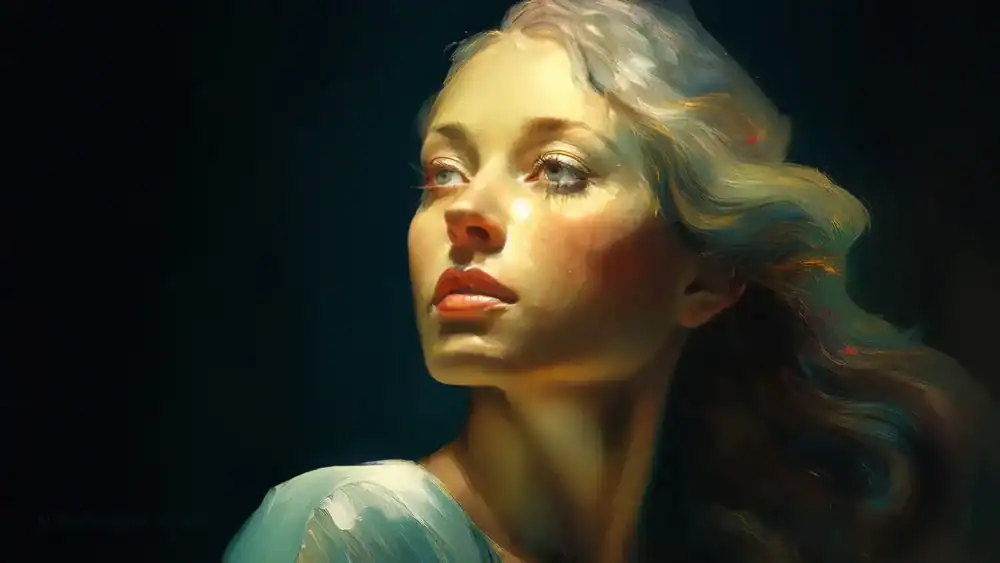 a woman noticing her shadow desires of dreams and forbidden longings