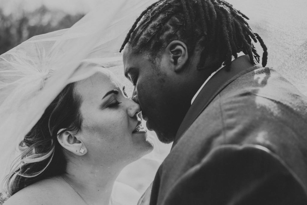 Interracial Couple Wedding Photos