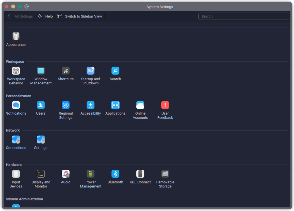 System Settings 