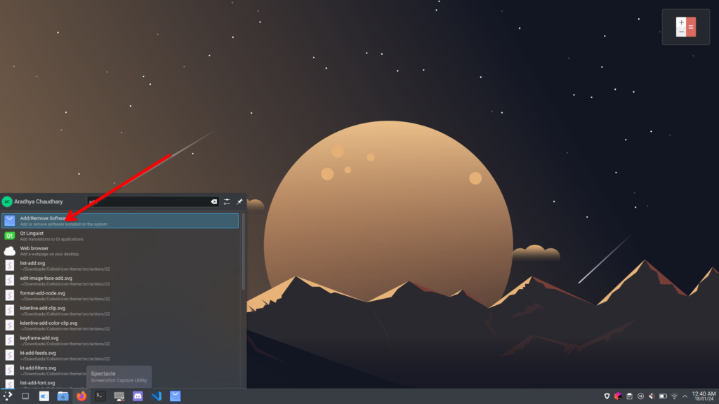 Add/Remove software for KDE Plasma 