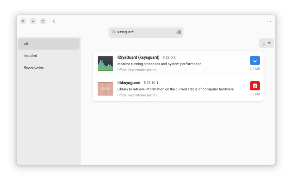 upgrade resource monitor for KDE Plasma 
