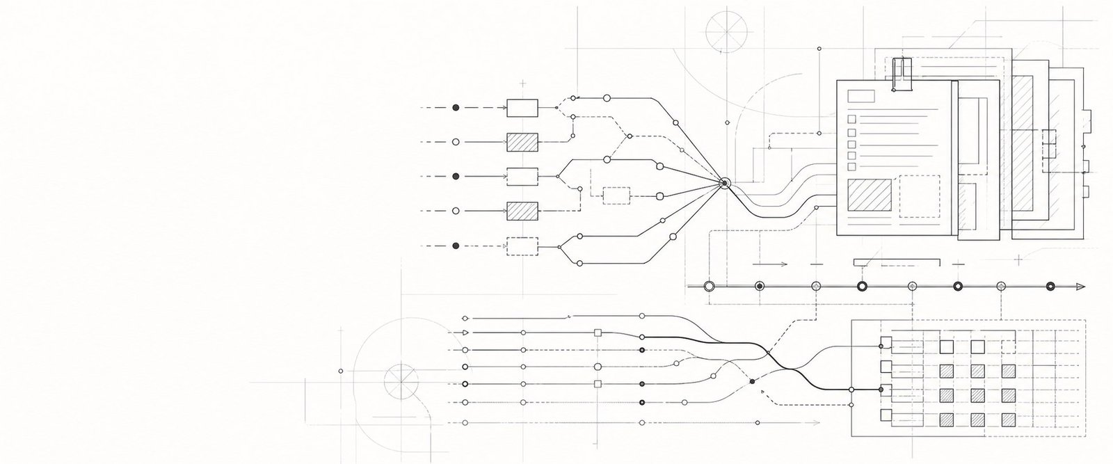 Technical drawing background for IP dispute resolution