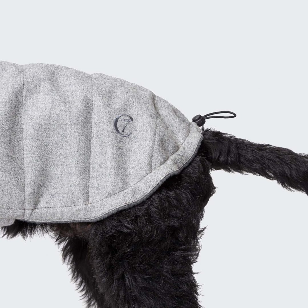Cloud 7 - Hundemantel Brooklyn Flanell Grey – Bild 3