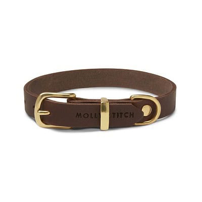 Lederhalsband braun
