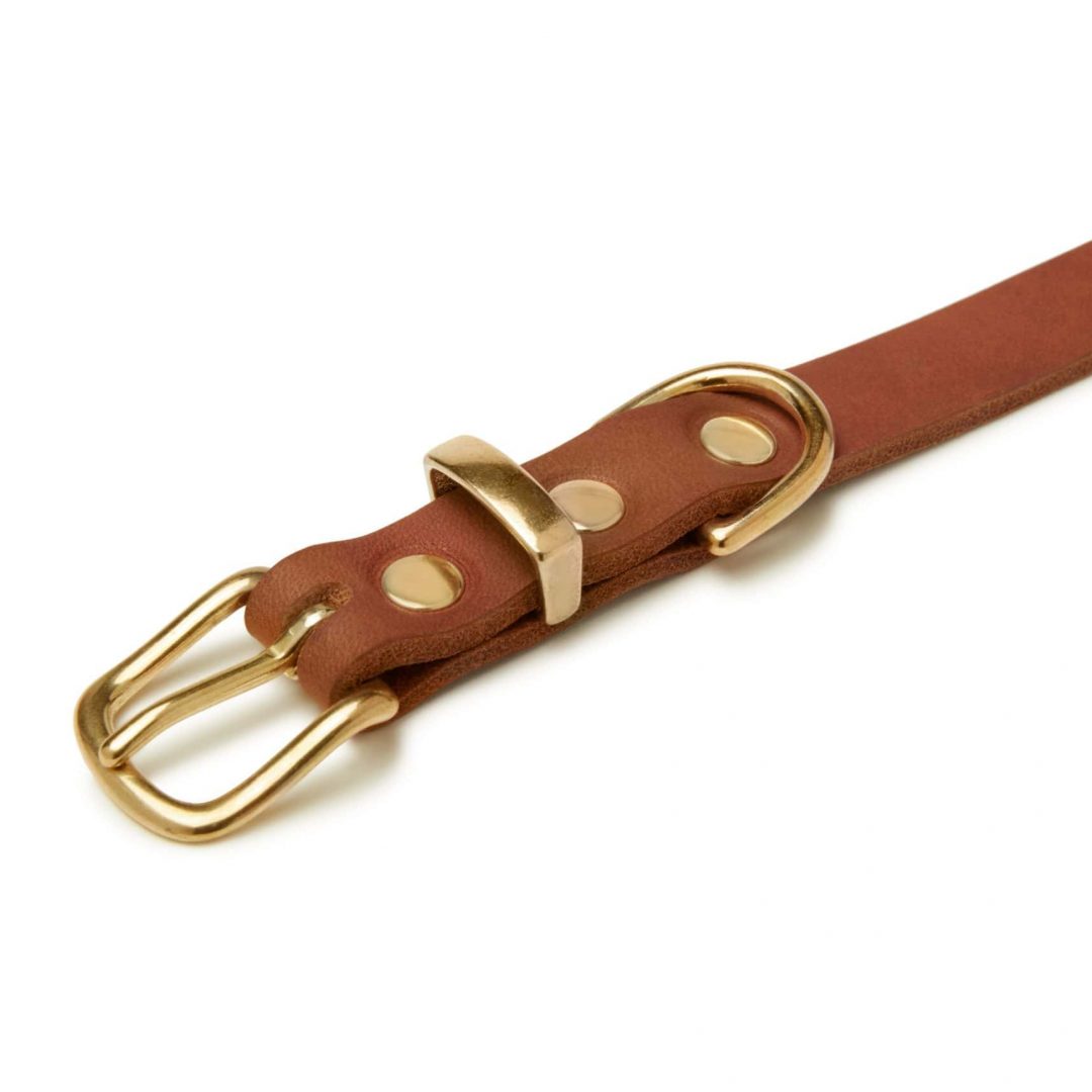 Molly and Stitch - "Butter" Lederhalsband Sahara Cognac – Bild 2