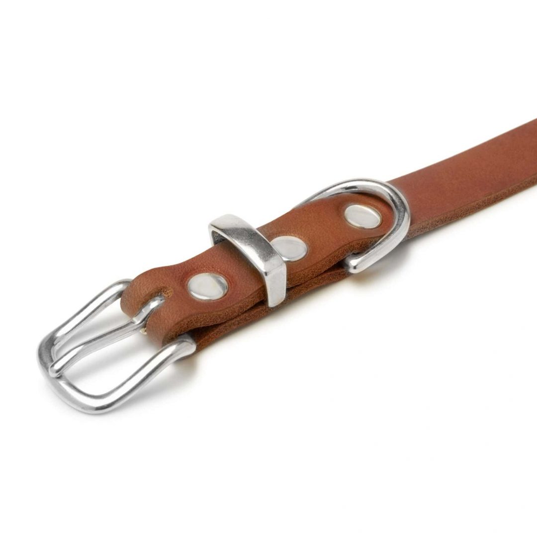 Molly and Stitch - "Butter" Lederhalsband Sahara Cognac – Bild 4