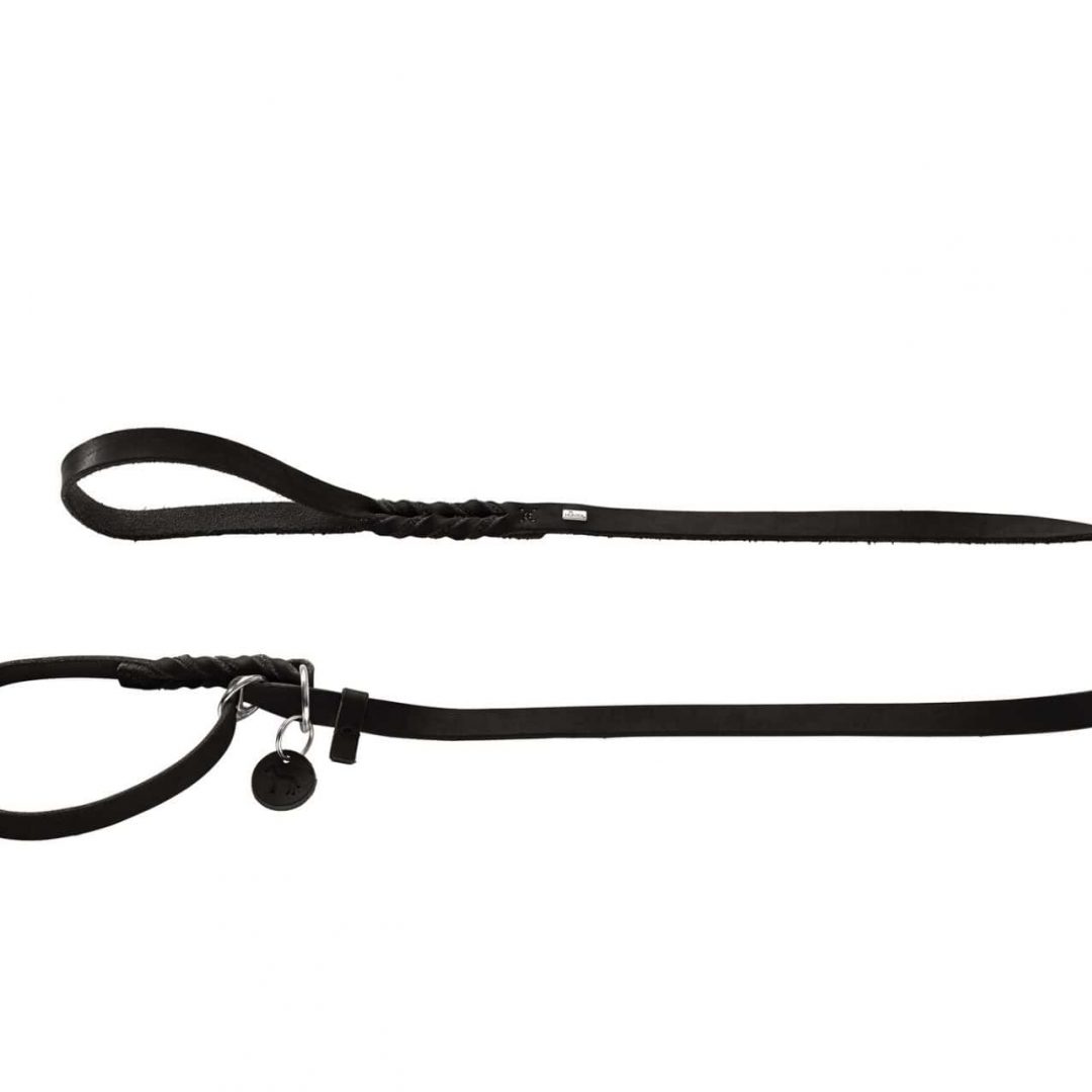 Hunter - Retrieverleine Solid Education schwarz – Bild 2