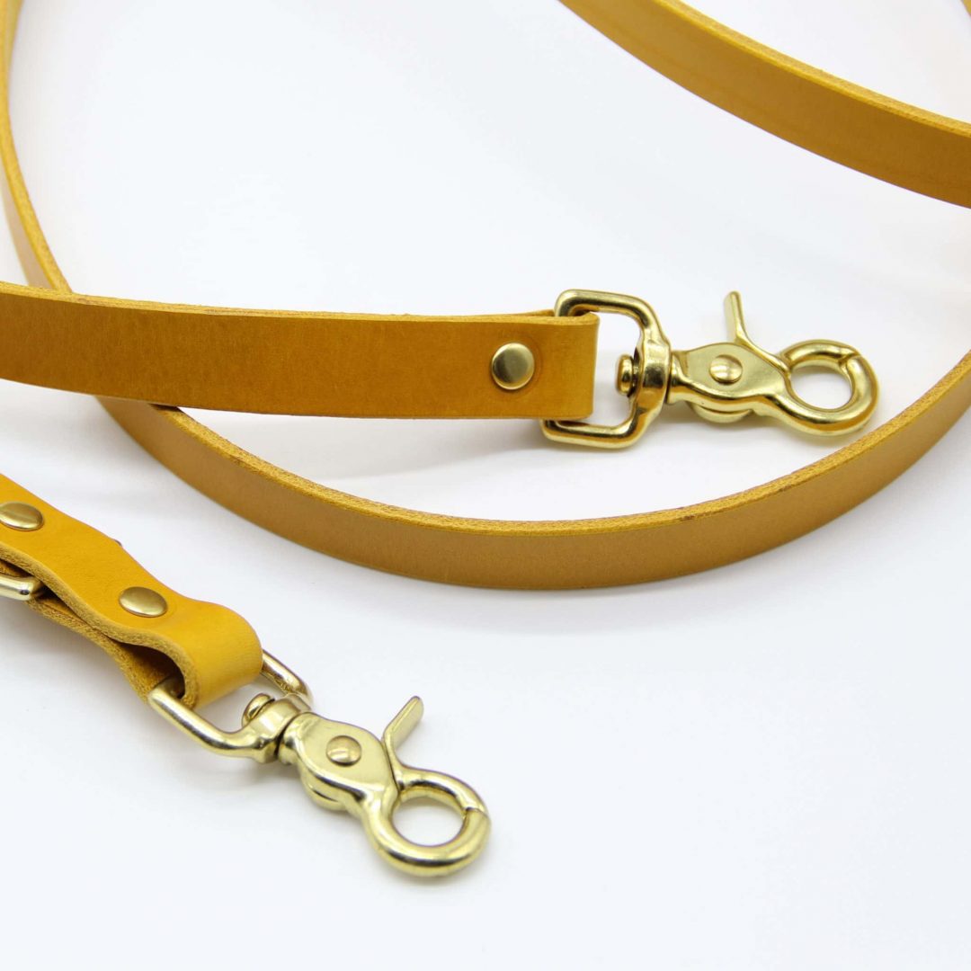 Band & Roll - Lederleine Yellow – Bild 2