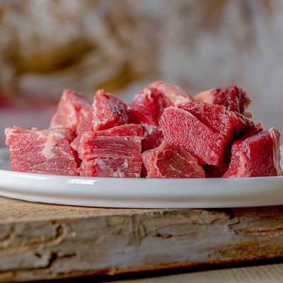 Rindermuskelfleisch durchwachsen