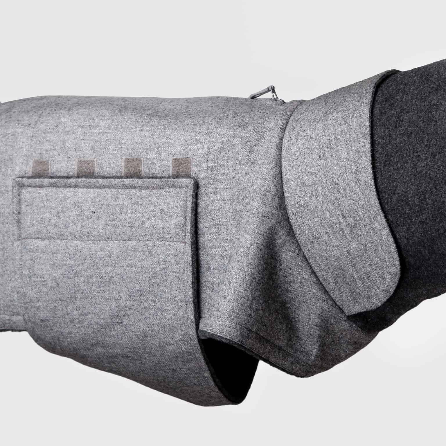 Cloud 7 - Hundemantel Brooklyn Flanell Grey