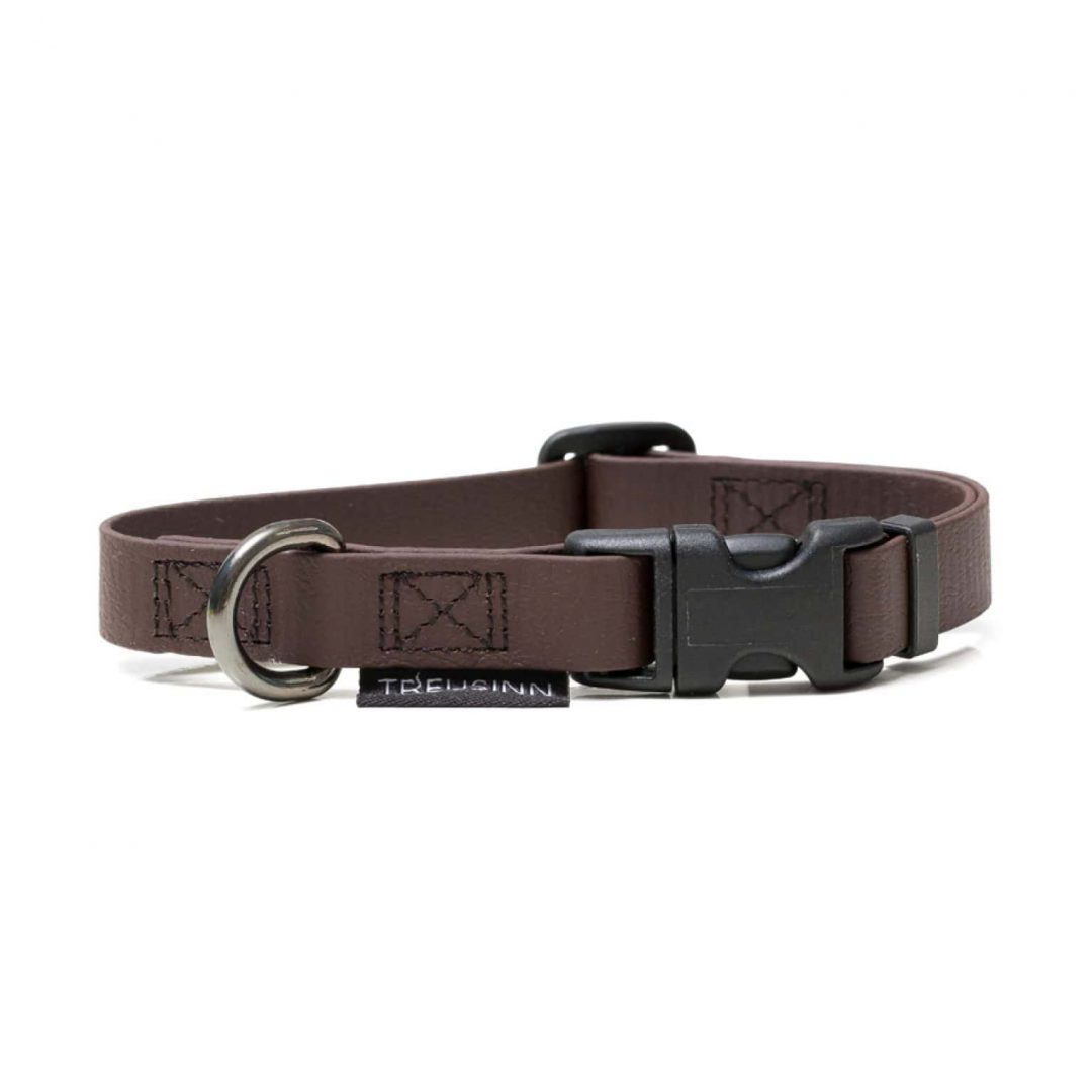 Treusinn - Halsband BioThane® Stay braun – Bild 2