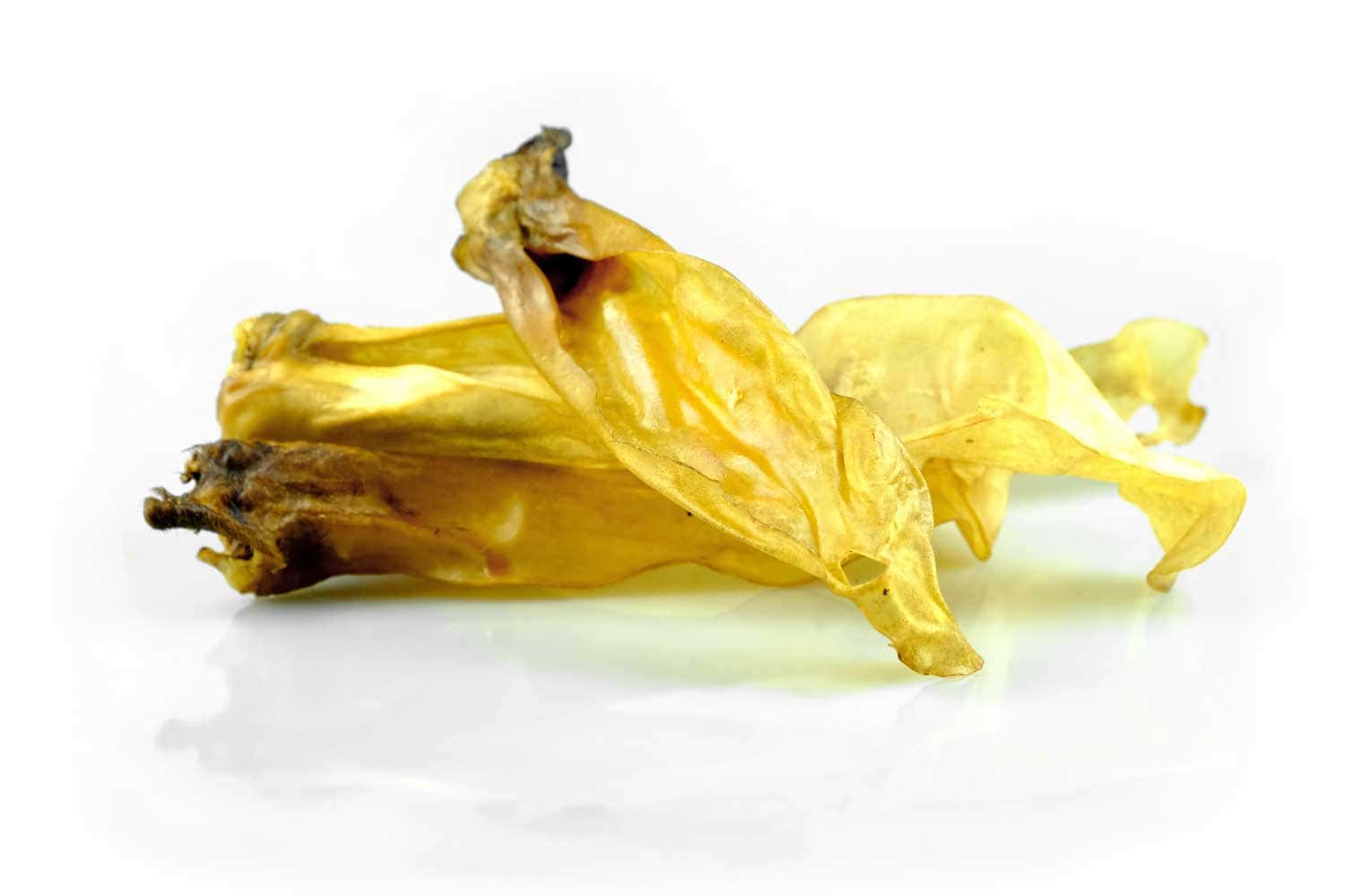 Gerösteter Bananenschale für Hunde, gesunde Hundesnack Alternativen, naturbelassene Hundeleckerli, schadstofffreie Hundesnacks, hochwertiges Hundezubehör Kiezhund Hundeshop.