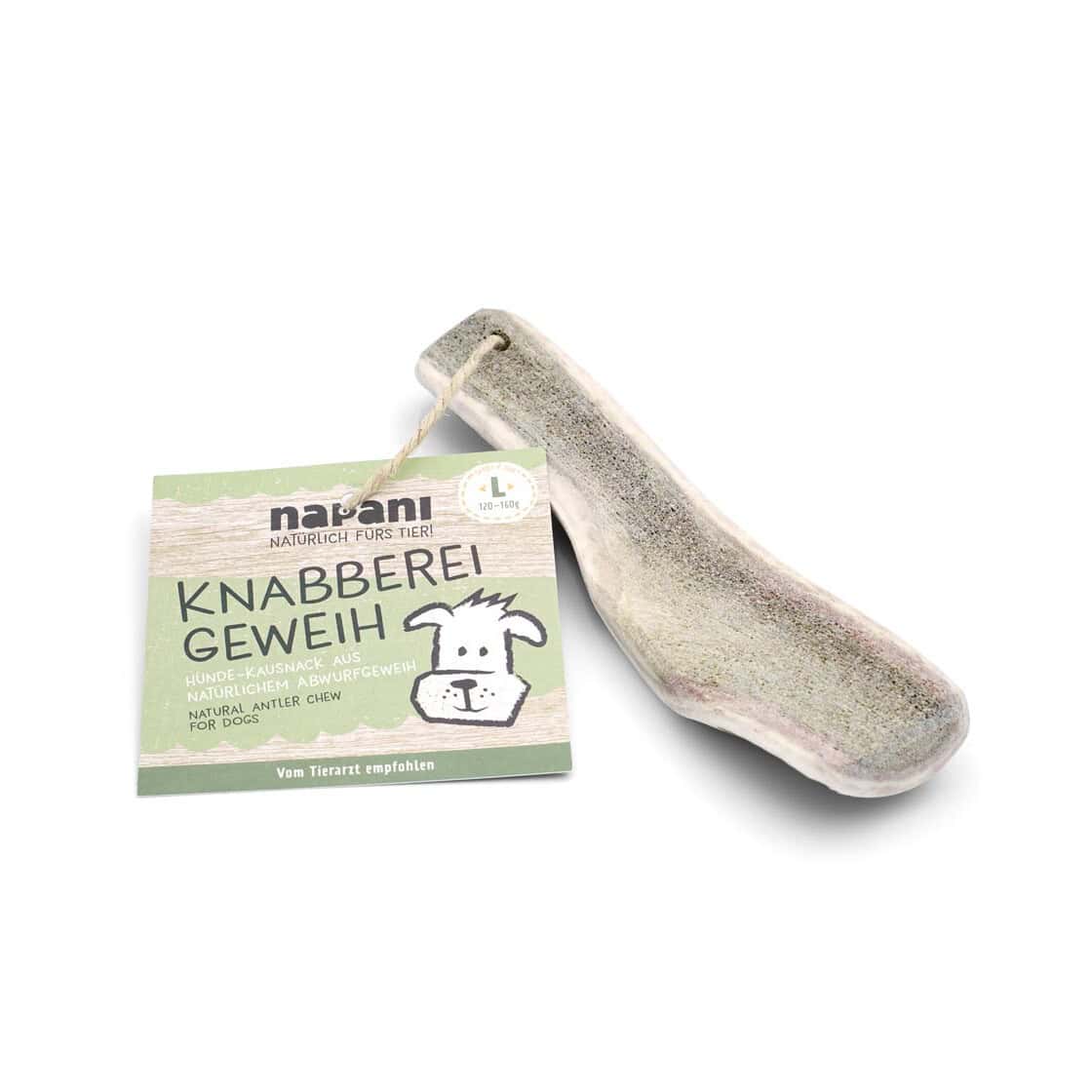 Napani - Hirschgeweih halb Kauspielzeug