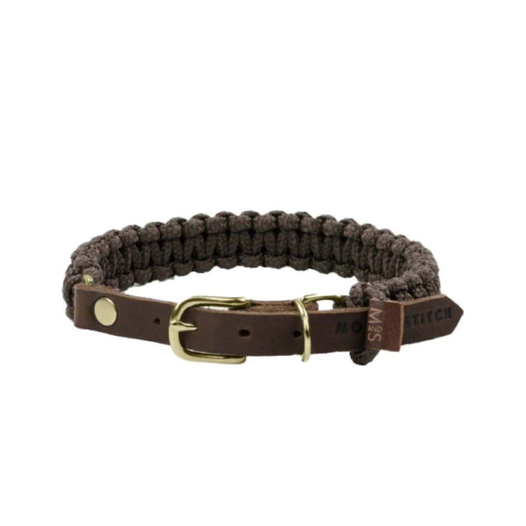 Molly and Stitch - "Touch of Leather" Halsband Chocolate