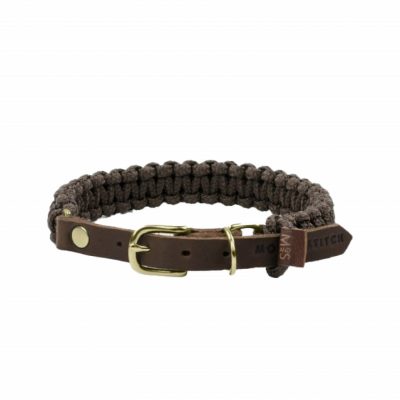 Molly and Stitch - "Touch of Leather" Halsband Chocolate