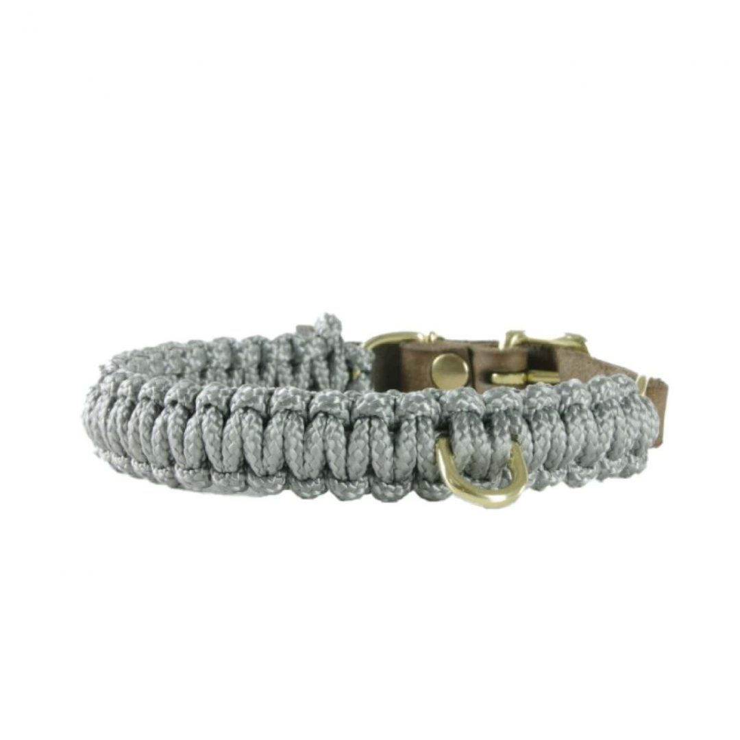 Molly and Stitch - "Touch of Leather" Halsband Grey – Bild 2