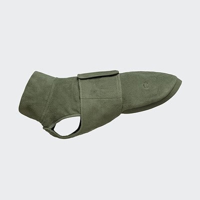 Hundepullover Fleece Dackel Khaki