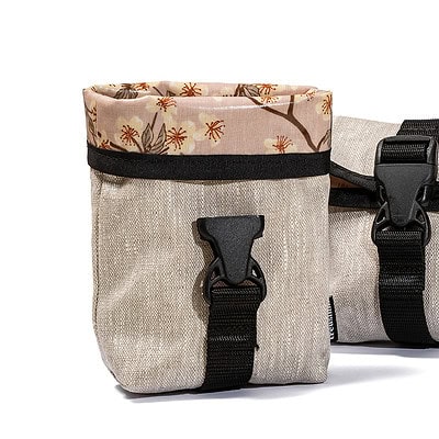 Leckerlitasche Goody Leinen Rose